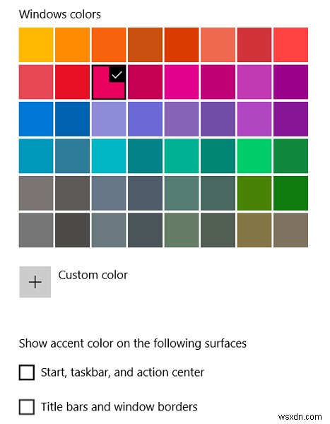 ไม่สามารถเปลี่ยนสีแถบงานใน Windows 10 