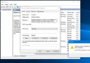 Windows ไม่สามารถเริ่มบริการ Windows Update บน Local Computer 