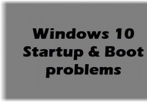 ปัญหาการเริ่มต้นและบูต Windows – การแก้ไขปัญหาขั้นสูง 