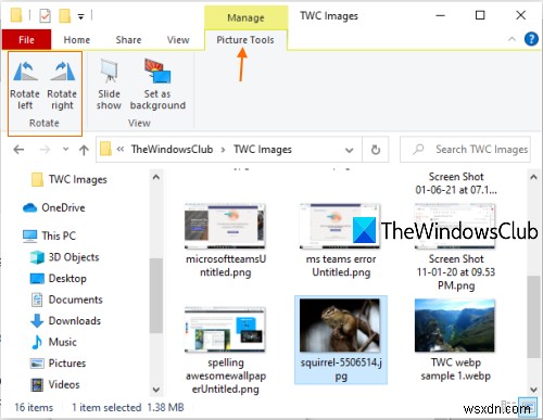 วิธีหมุนรูปภาพบนคอมพิวเตอร์ Windows 10 