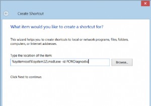 สร้างทางลัดบนเดสก์ท็อปตัวแก้ไขปัญหาความเข้ากันได้ของโปรแกรม 