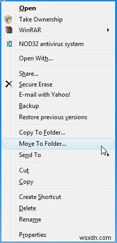 เพิ่ม Move To หรือ Copy To to Explorer คลิกขวาที่เมนูบริบทใน Windows 11/10 