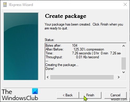 วิธีแปลงไฟล์สคริปต์ PowerShell (PS1) เป็น EXE ด้วย IExpress บน Windows 10 