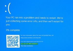 แก้ไข APC_INDEX_MISMATCH Stop Error บน Windows 11/10 