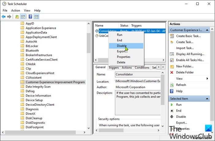 วิธีปิดการใช้งาน Telemetry &Data Collection ใน Windows 10 โดยใช้ Task Scheduler 