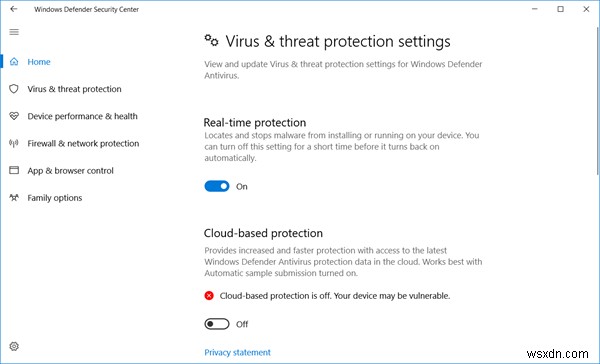 วิธีปิดการใช้งาน Microsoft Defender ใน Windows 11/10 