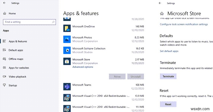 Windows ไม่พบ ms-windows-storePurgeCaches 