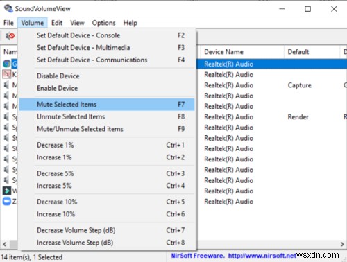 วิธีปิดเสียงโปรแกรมใน Windows 10 