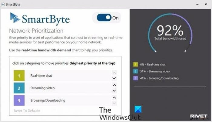 SmartByte Network Service ทำให้ความเร็วอินเทอร์เน็ตช้าใน Windows 11/10 