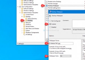 วิธีตั้งค่าวอลเปเปอร์เดสก์ท็อปโดยใช้นโยบายกลุ่มหรือตัวแก้ไขรีจิสทรี 