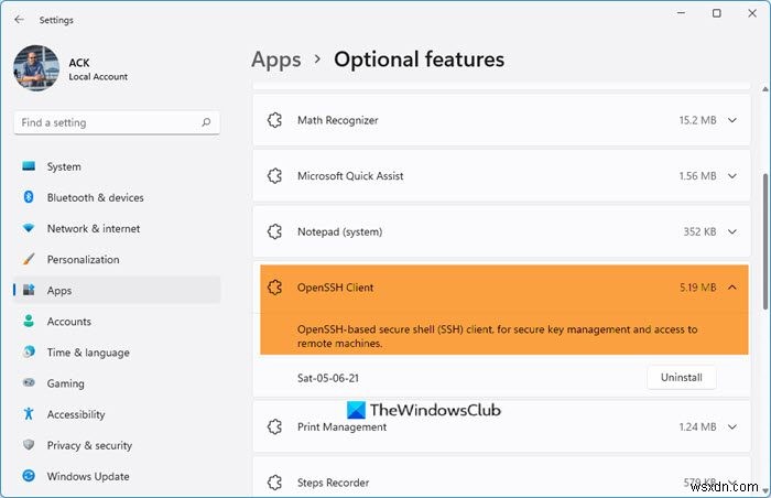 ติดตั้งและกำหนดค่าไคลเอนต์และเซิร์ฟเวอร์ OpenSSH บน Windows 11/10 