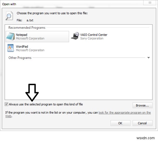 ไม่สามารถเปลี่ยน Default Program Extension ใน Windows 11/10 
