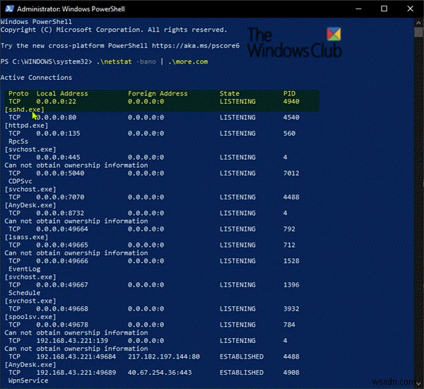 ติดตั้งและกำหนดค่าไคลเอนต์และเซิร์ฟเวอร์ OpenSSH บน Windows 11/10 