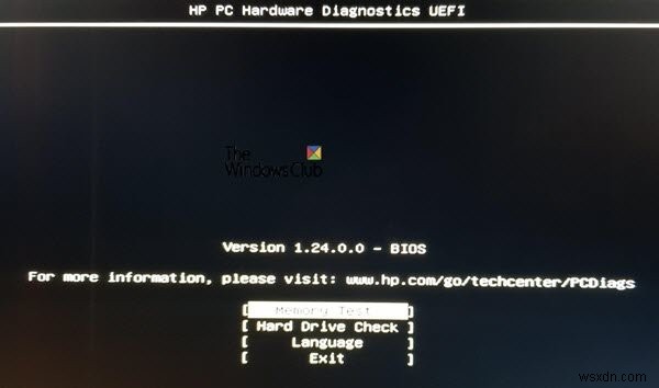 การใช้ HP PC Hardware Diagnostics UEFI บน Windows 11/10 