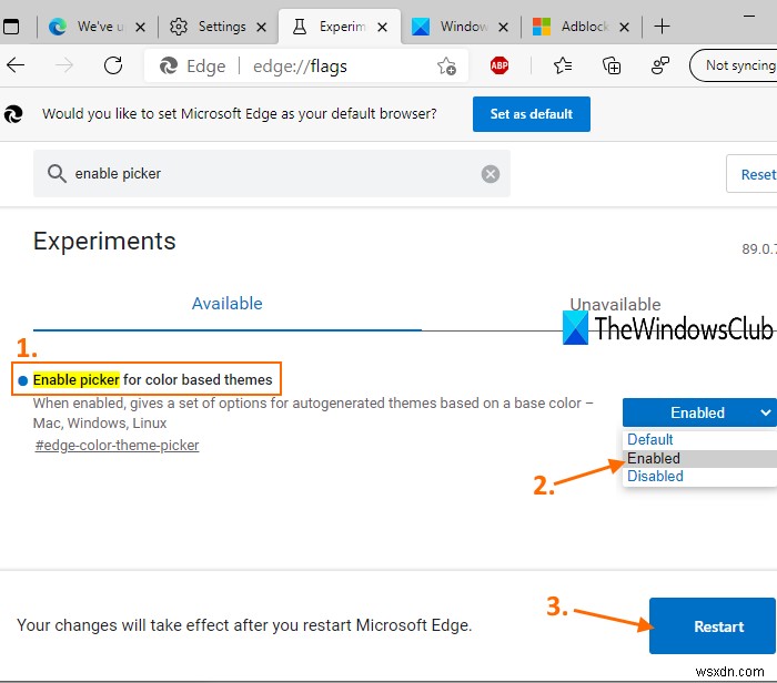 วิธีเปิดใช้งานและใช้ Accent Color ใน Microsoft Edge 