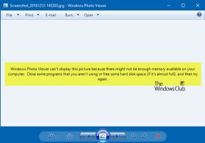 Windows Photo Viewer ไม่สามารถแสดงภาพนี้ได้ 