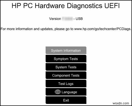 การใช้ HP PC Hardware Diagnostics UEFI บน Windows 11/10 