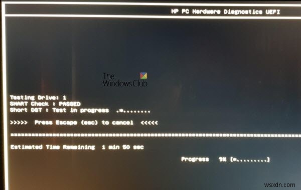 การใช้ HP PC Hardware Diagnostics UEFI บน Windows 11/10 