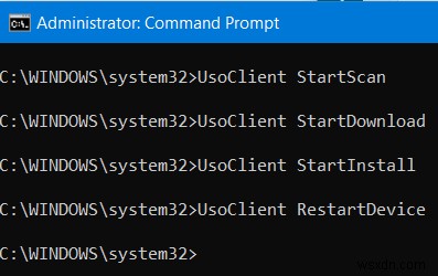 วิธีเรียกใช้ Windows Updates จาก Command Line ใน Windows 11/10 