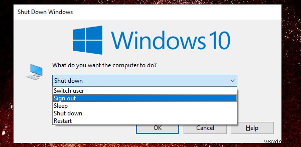 วิธีออกจากระบบคอมพิวเตอร์หรือออกจากระบบ Windows 11/10 