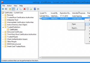 Certmgr.msc หรือตัวจัดการใบรับรองใน Windows 11/10 