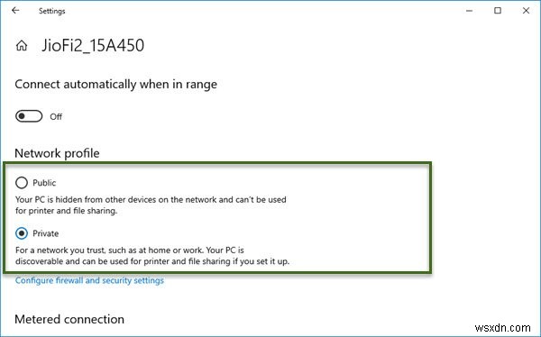 วิธีเปลี่ยนสถานะเครือข่ายจากสาธารณะเป็นส่วนตัวใน Windows 11/10 