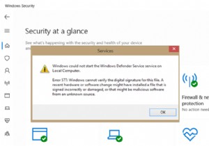 Windows Defender Error 577 ไม่สามารถตรวจสอบลายเซ็นดิจิทัลได้ 