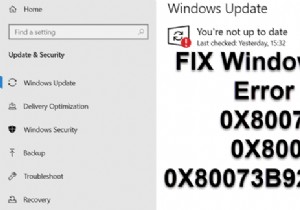 แก้ไขรหัสข้อผิดพลาดของ Windows Update 0X80073BC3, 0X8007002, 0X80073B92 – 0X20009 