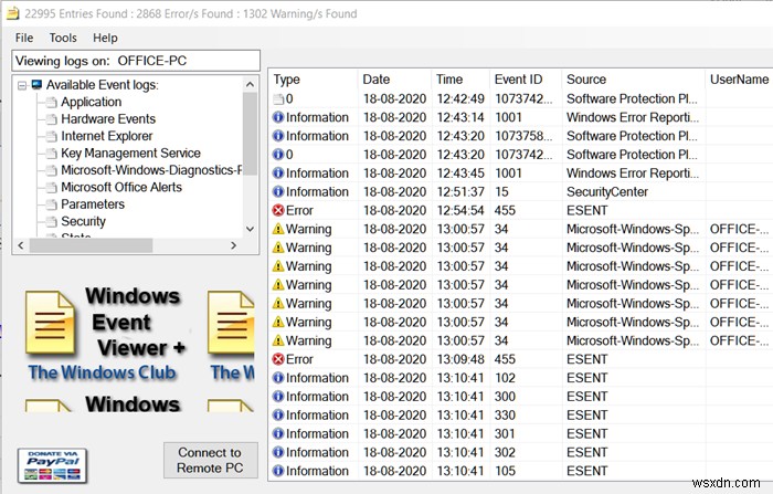Event Viewer หายไปใน Windows 11/10 