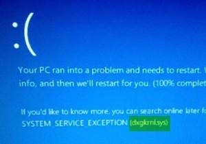 แก้ไข dxgkrnl.sys Blue Screen of Death Error 