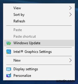 วิธีเพิ่ม Windows Updates ให้กับ Context Menu ใน Windows 11/10 