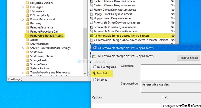 วิธีปิดใช้งานคลาส Removable Storage และการเข้าถึงใน Windows 10 