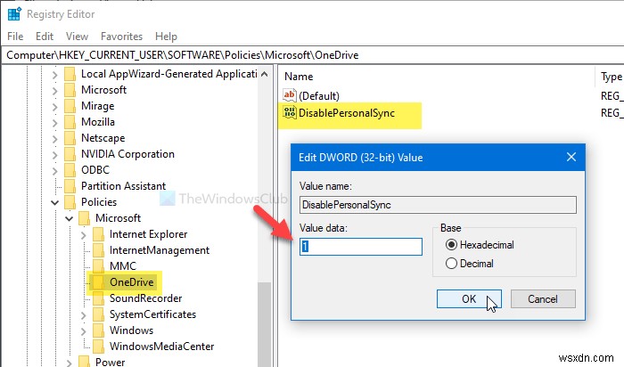 วิธีป้องกันไม่ให้ผู้ใช้ซิงค์บัญชี OneDrive ส่วนบุคคล 