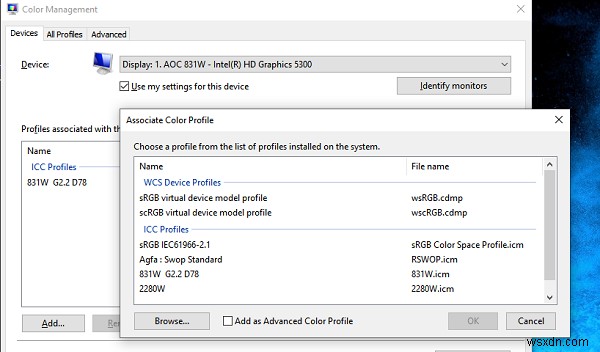 วิธีติดตั้งโปรไฟล์สีใน Windows 10 โดยใช้โปรไฟล์ ICC 