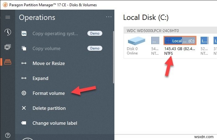 Paragon Partition Manager Free Edition:ซอฟต์แวร์ปรับขนาดดิสก์ &แบ่งพาร์ติชันสำหรับ Windows 10 