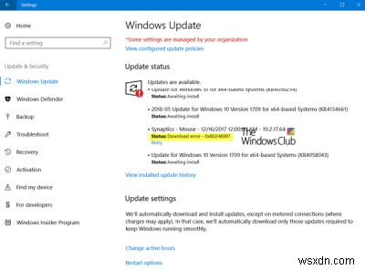 ข้อผิดพลาด 0x80240017 ขณะดาวน์โหลดหรือติดตั้ง Windows Update 