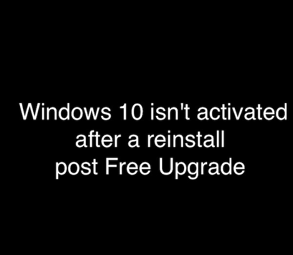 อัปเกรดแล้ว แต่ Windows 11/10 ไม่เปิดใช้งานหลังจากติดตั้งใหม่ 