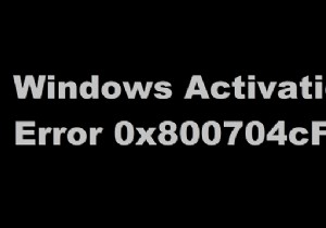 คุณต้องใช้หมายเลขผลิตภัณฑ์ที่ถูกต้องเพื่อเปิดใช้งาน Windows – 0x800704cF 