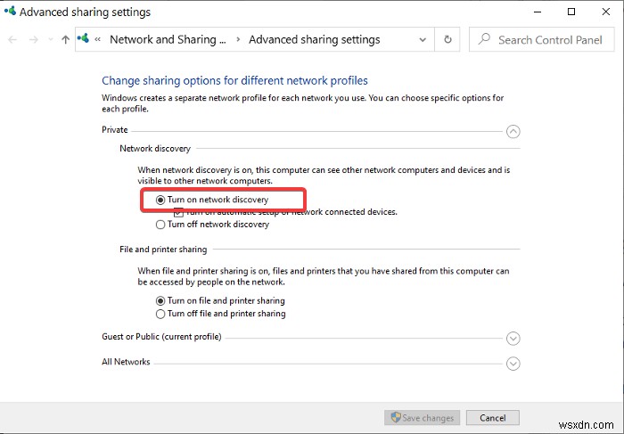 ไอคอน Wi-Fi บนแถบเครื่องมือไม่แสดงรายการเครือข่ายที่ใช้ได้ 