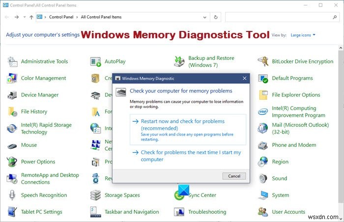 วิธีเรียกใช้ Windows Memory Diagnostic Tool ใน Windows 11/10 