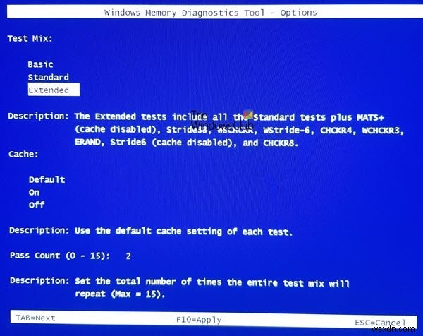 วิธีเรียกใช้ Windows Memory Diagnostic Tool ใน Windows 11/10 
