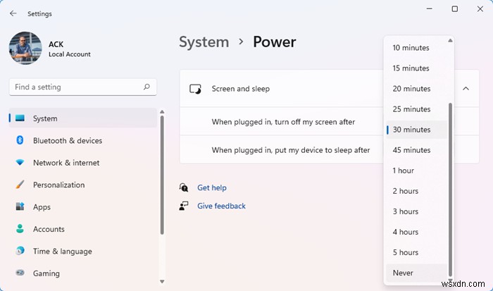 วิธีป้องกันการแสดงหน้าจอไม่ให้ปิดใน Windows 11/10 