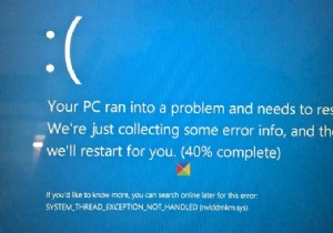 SYSTEM_THREAD_EXCEPTION_NOT_HANDLED (nviddmkm.sys, atikmpag.sys) หน้าจอสีน้ำเงินใน Windows 11/10 