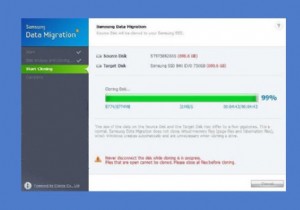 Samsung Data Migration ค้างอยู่ที่ 0%, 99% หรือ 100% 