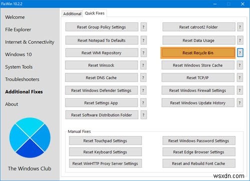 ถังรีไซเคิลเสียหายใน Windows 11/10 