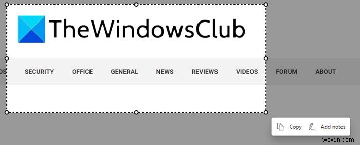 วิธีใช้ Web Capture ใน Microsoft Edge บน Windows 10 