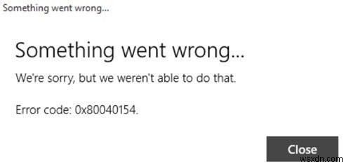 ข้อผิดพลาด 0x80040154 ในแอป Mail &Calendar บน Windows 11/10 