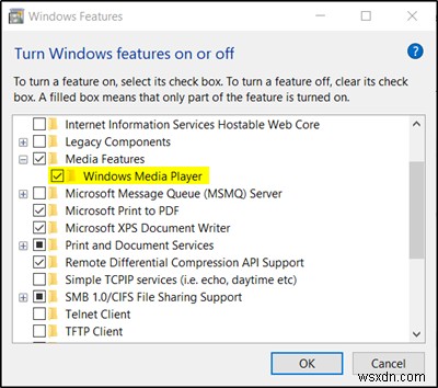 Windows Media Player ใน Windows 11/10 อยู่ที่ไหน 