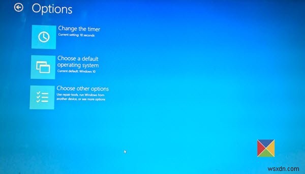 วิธีเปลี่ยนระบบปฏิบัติการเริ่มต้น เปลี่ยนค่าเริ่มต้นของการบูตเมื่อทำการบูทคู่ใน Windows 10 