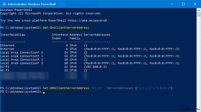 วิธีเปลี่ยนเซิร์ฟเวอร์ DNS โดยใช้ Command Prompt และ PowerShell 